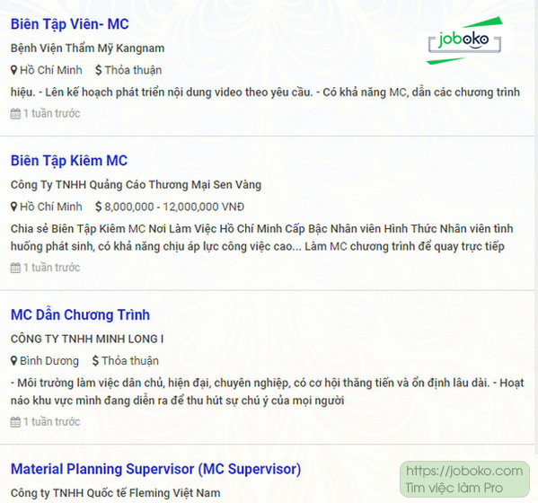 viec lam mc, dan chuong trinh bien tap vien hoang linh