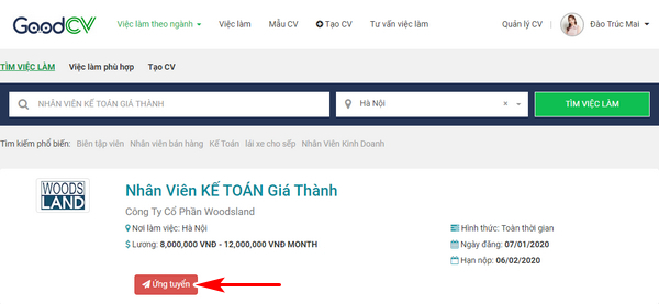 Cach ung tuyen vi tri cong viec mong muon