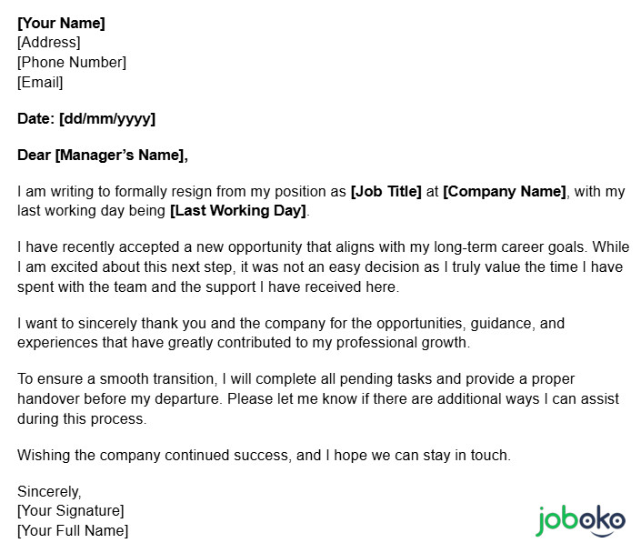 mau resignation letter chuan