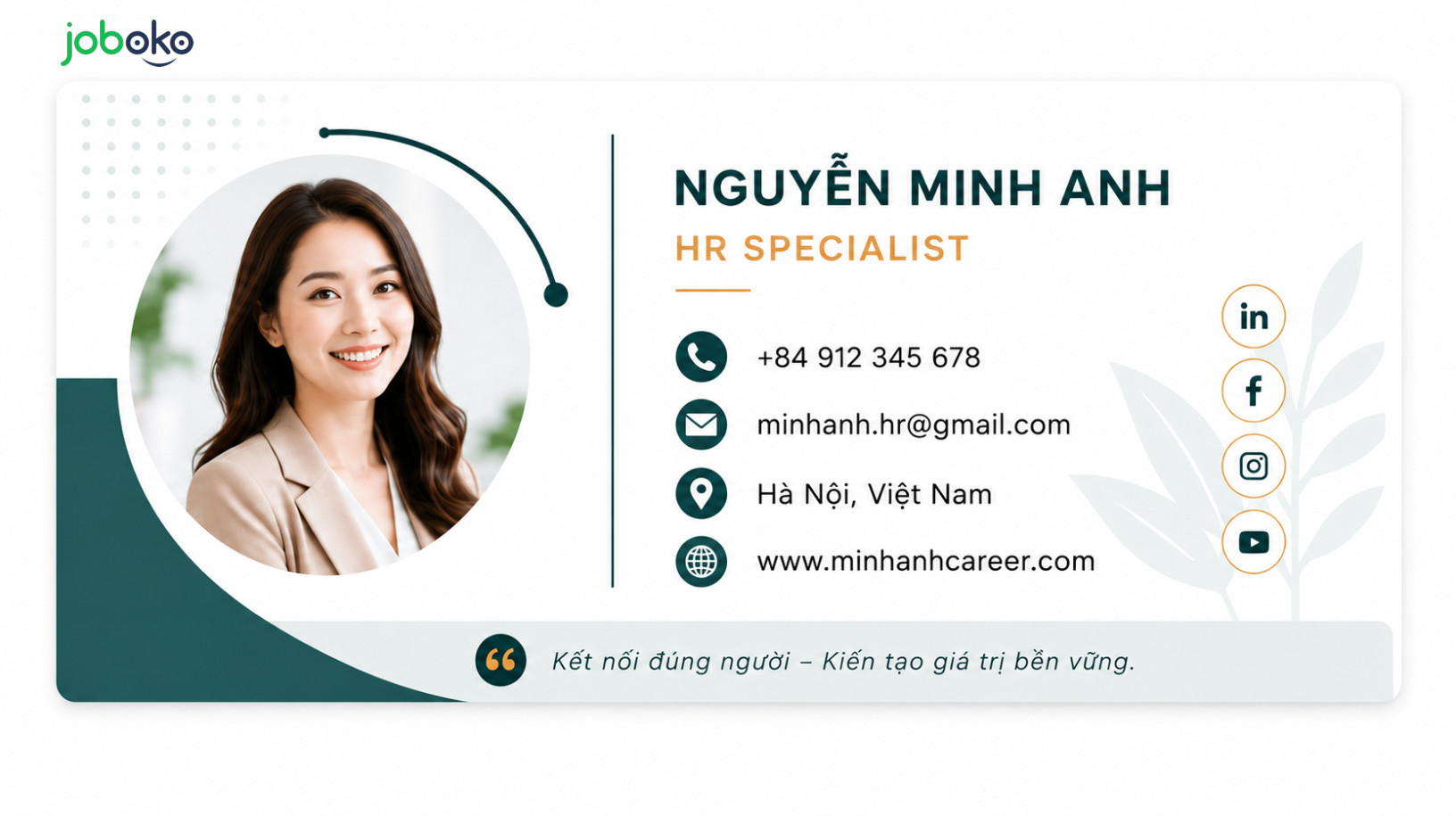 mau chu ky email dep