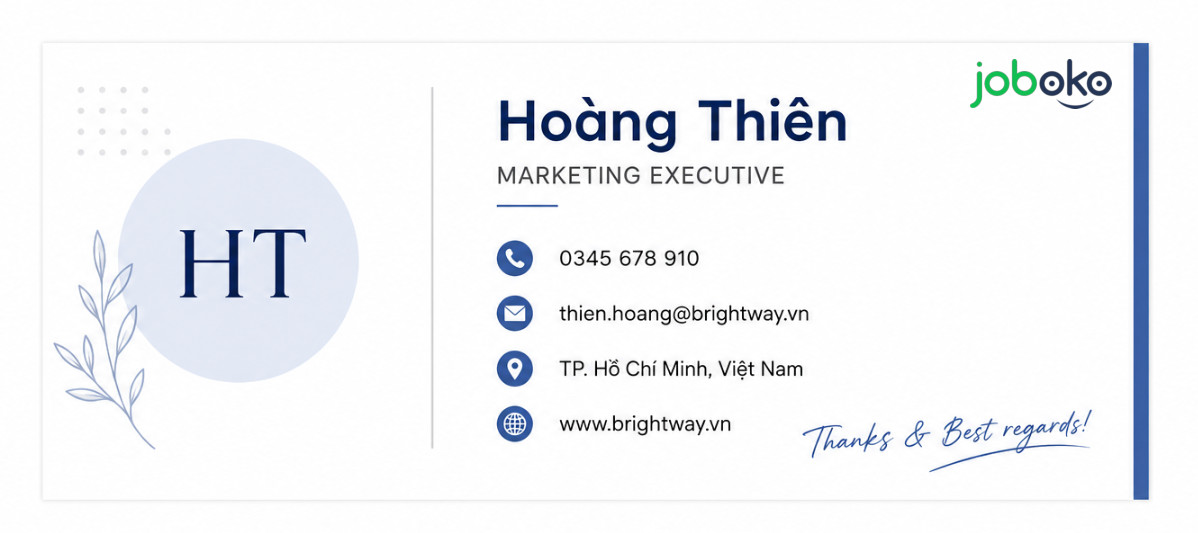 mau chu ky email don gian