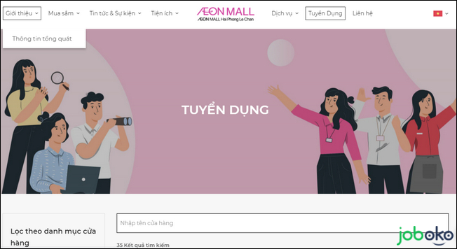 tim viec lam aeon mall hai phong