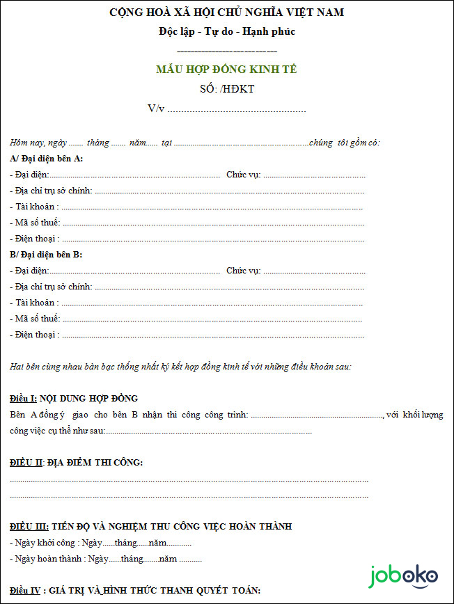 mau hop dong kinh te 2