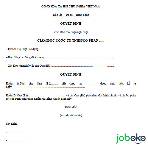 mau quyet dinh thoi viec 2