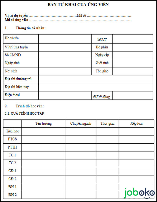 mau ban tu khai ung vien 2