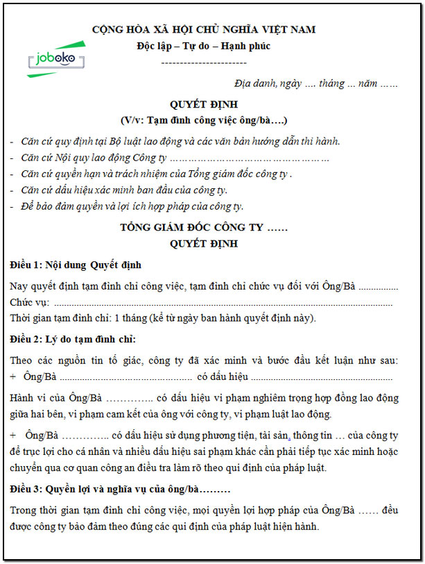 mau quyet dinh tam dinh chi cong tac 2