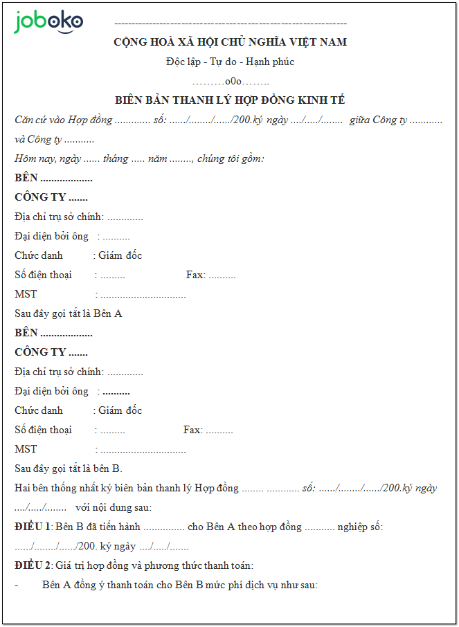 mau bien ban thanh ly hop dong chuan 2020