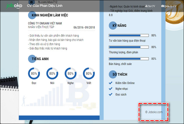 Cach nang cap tai khoan Ung vien JobOKO