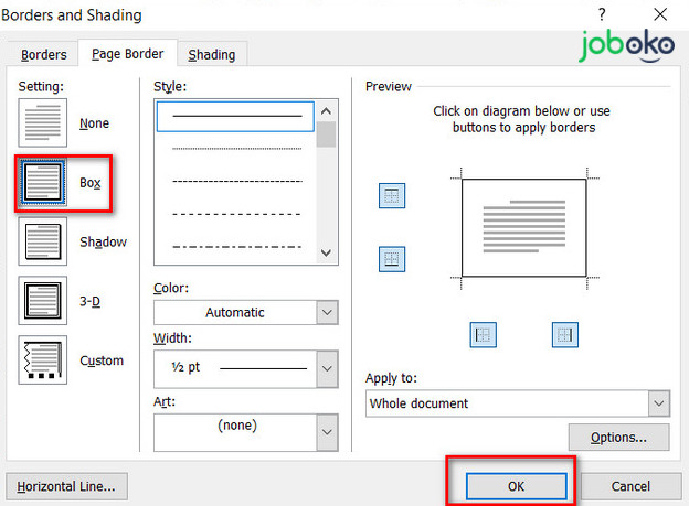 cach tao duong vien trong word 3